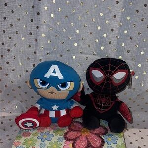 Captain America and Spider-Man Plush Toys